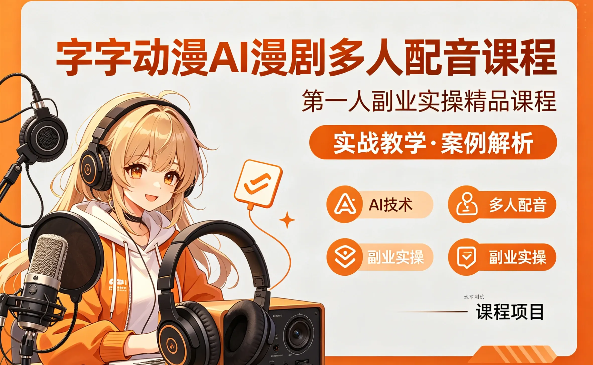 【精】AI漫剧多人配音实操课：零基础掌握多角色配音与漫剧制作，从分镜到导出全流程-八方网创