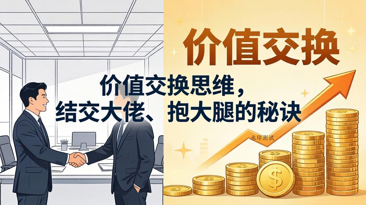 某付费文章：价值交换思维，结交大佬、抱大腿的秘诀-八方网创