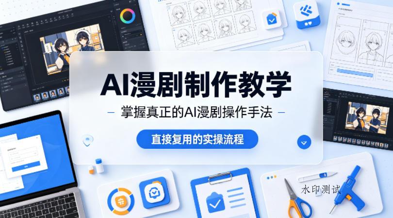 AI漫剧制作教学，带你掌握真正的AI漫剧操作手法，直接复用的实操流程-八方网创